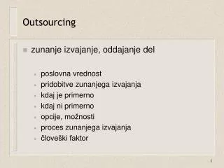 outsourcing