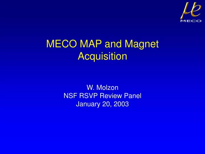 meco map and magnet acquisition