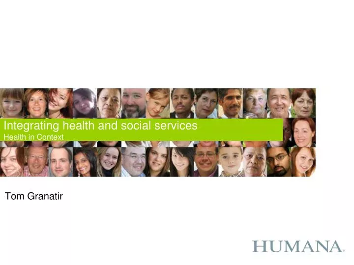 integrating health and social services health in context