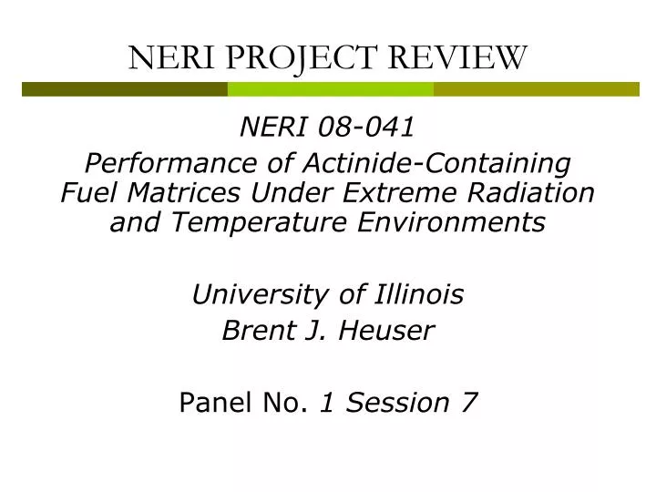 neri project review