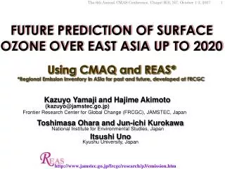 FUTURE PREDICTION OF SURFACE OZONE OVER EAST ASIA UP TO 2020