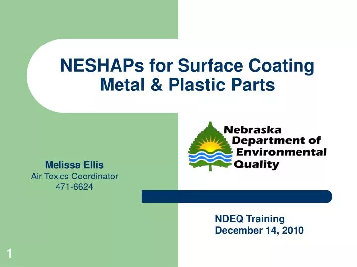 neshaps for surface coating metal plastic parts