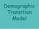 Demographic Transition Model - slide 1