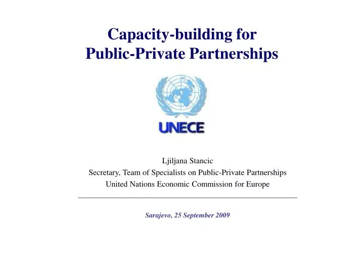 capacity building for public private partnerships