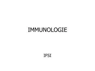 immunologie