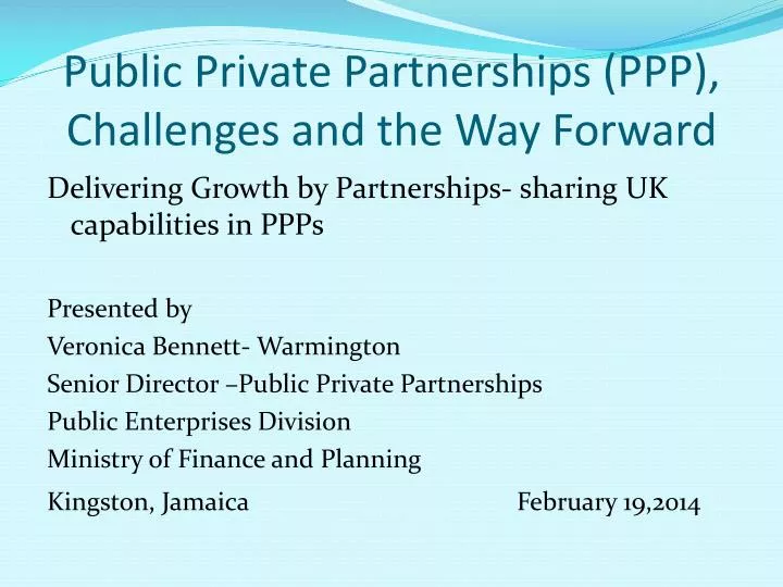 public private partnerships ppp challenges and the way forward