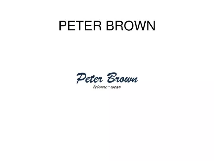 peter brown