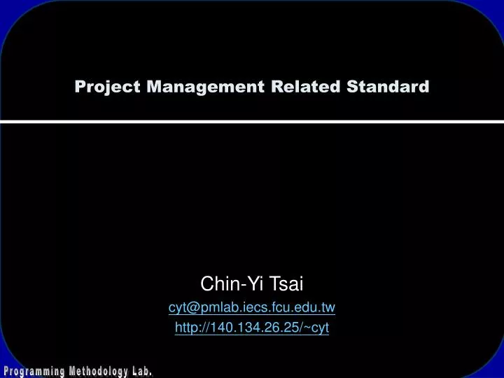 project management related standard