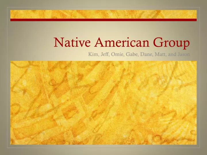 native american group
