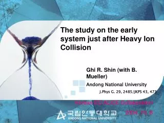 The study on the early system just after Heavy Ion Collision