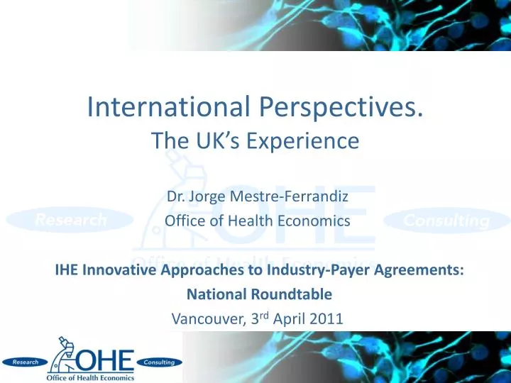 international perspectives the uk s experience