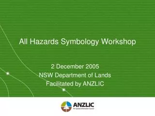 All Hazards Symbology Workshop
