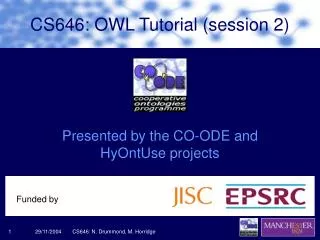 CS646: OWL Tutorial (session 2)