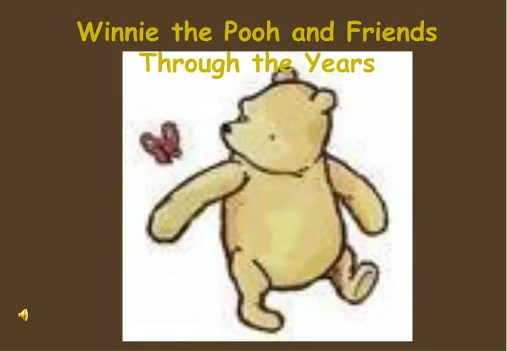 winnie the pooh and friends through the years