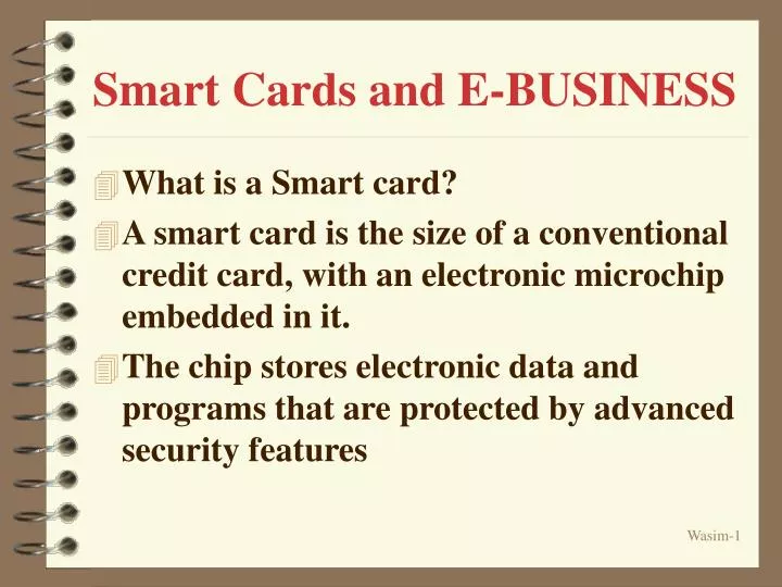 smart cards and e business n
