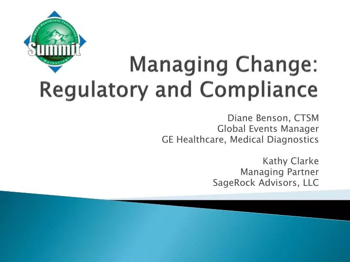 managing change regulatory and compliance