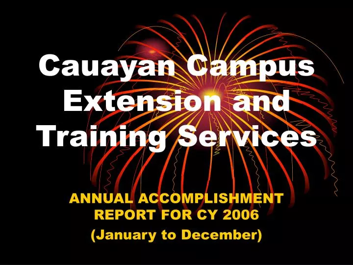 cauayan campus extension and training services