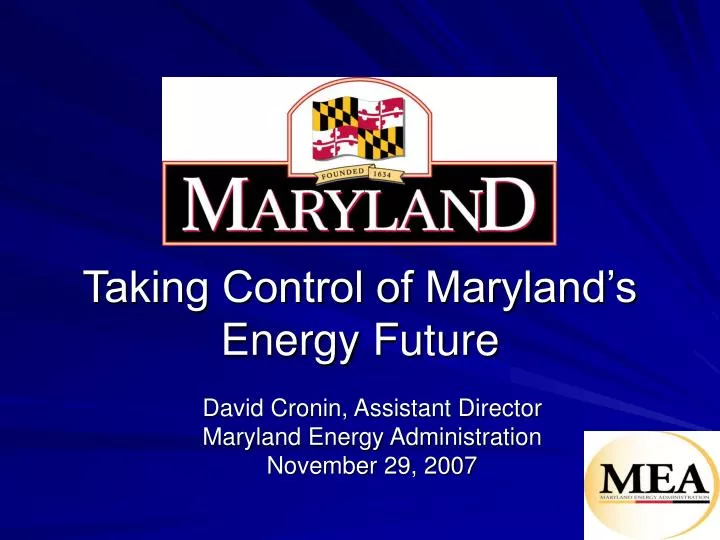 taking control of maryland s energy future