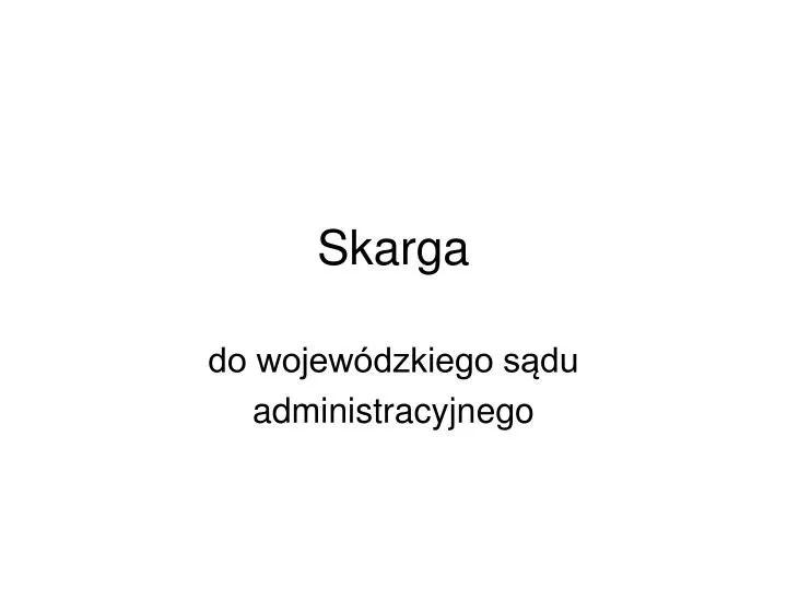 skarga