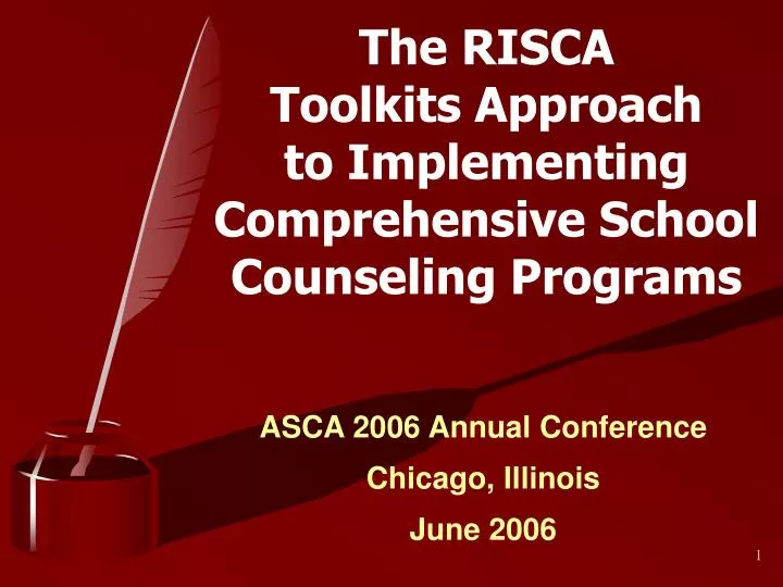 the risca toolkits approach to implementing comprehensive school counseling programs