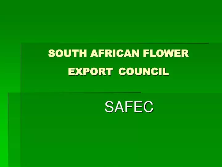 south african flower export council