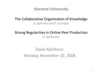 Ziyad Aljarboua Monday, November 10, 2008