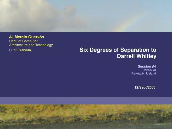 six degrees of separation to darrell whitley