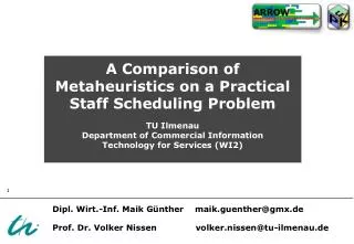 A Comparison of Metaheuristics on a Practical Staff Scheduling Problem