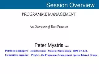 Session Overview