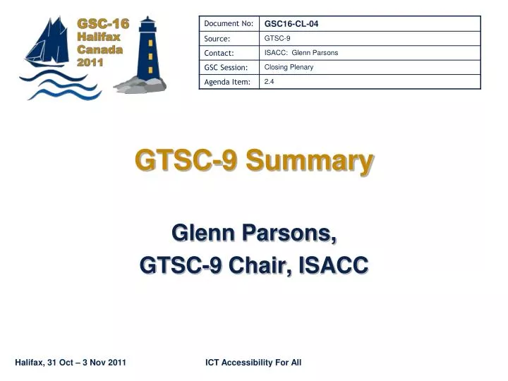 gtsc 9 summary
