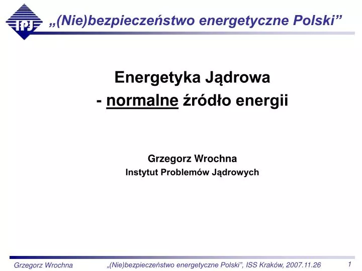 nie bezpiecze stwo energetyczne polski
