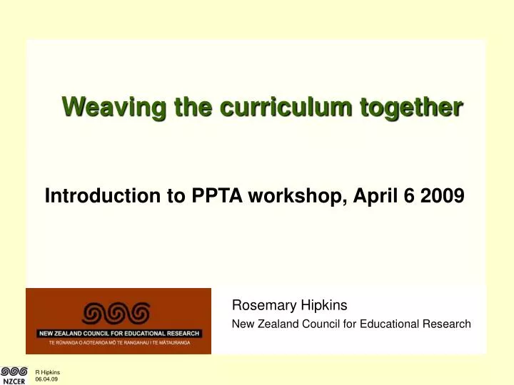 weaving the curriculum together