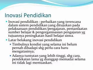 Inov asi Pendidikan