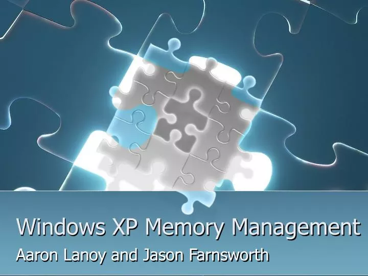 windows xp memory management