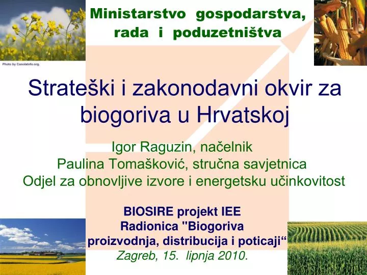 strate ki i zakonodavni okvir za biogoriva u hrvatskoj