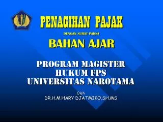 penagihan pajak dengan surat paksa bahan ajar