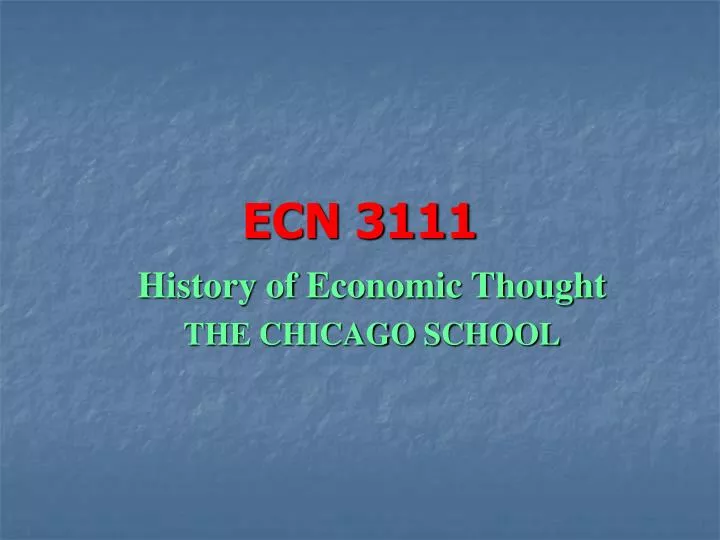 ecn 3111
