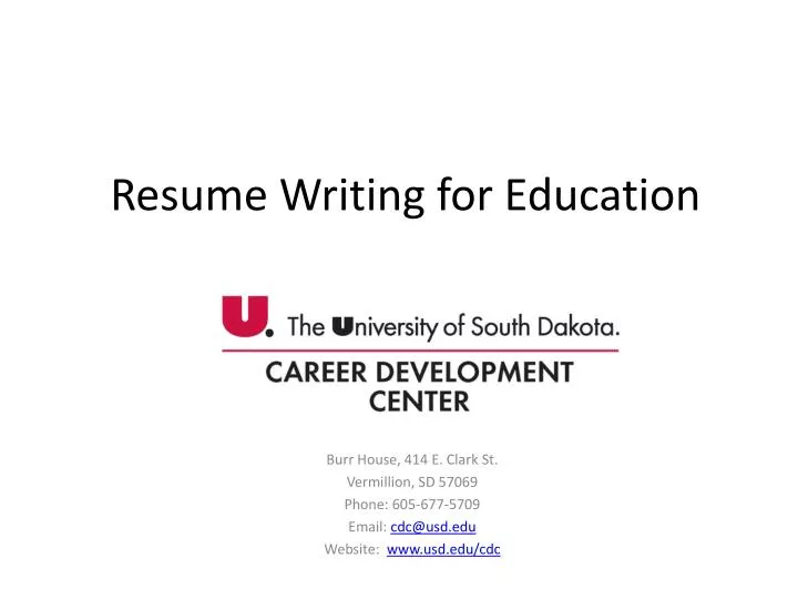 resume writing for education