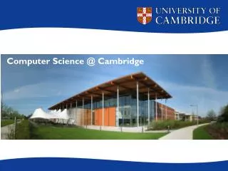 Computer Science @ Cambridge
