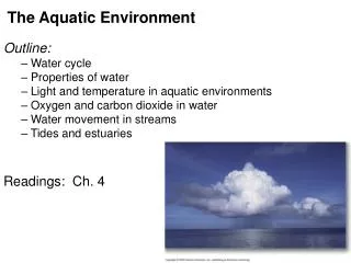 The Aquatic Environment