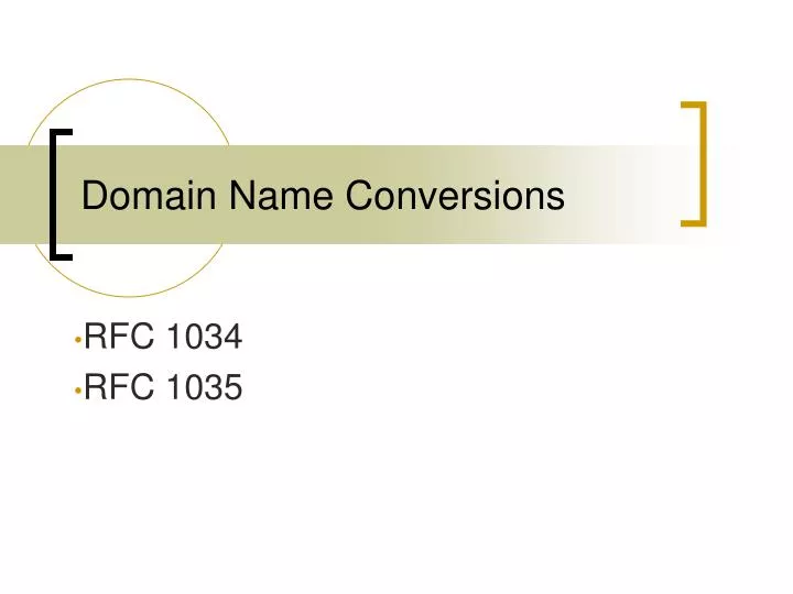 domain name conversions