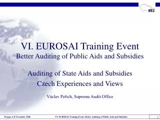 VI. EUROSAI Training Event Better Auditing of Public Aids and Subsidies