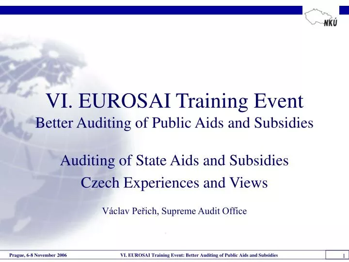vi eurosai training event better auditing of public aids and subsidies