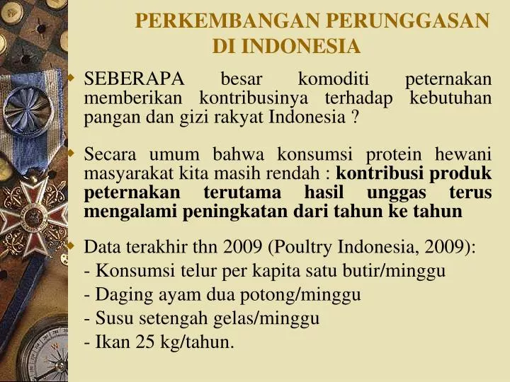 perkembangan perunggasan di indonesia