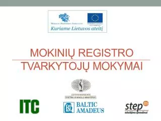 mokini registro tvarkytoj mokymai