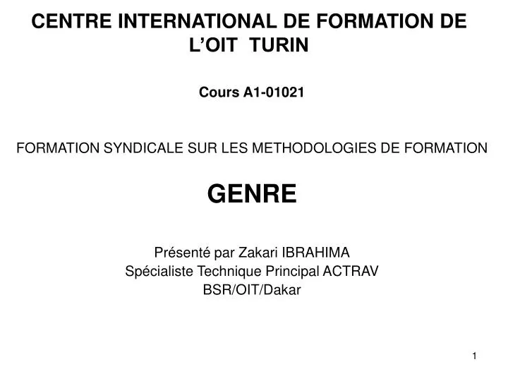 centre international de formation de l oit turin