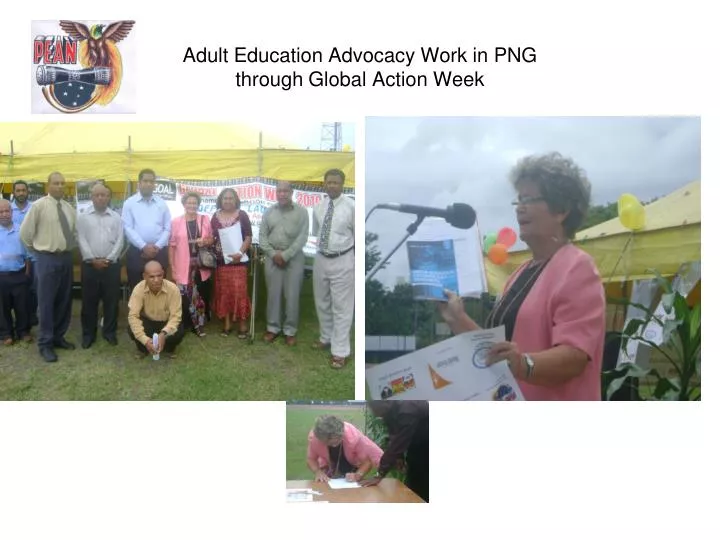 adult education advocacy work in png through global action week