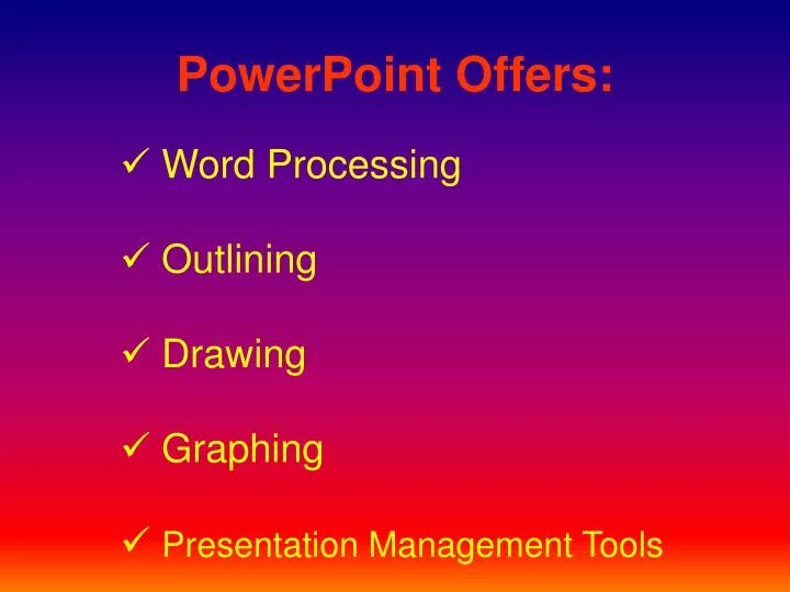 powerpoint offers