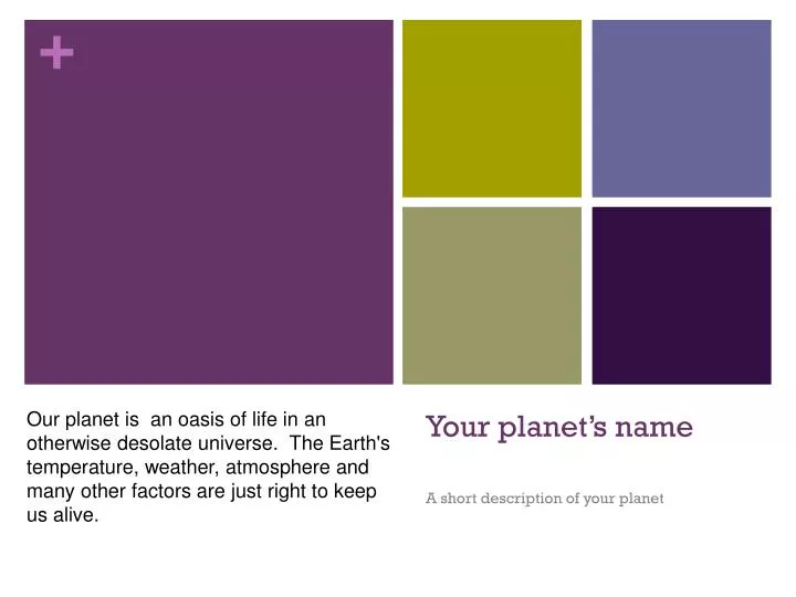 your planet s name