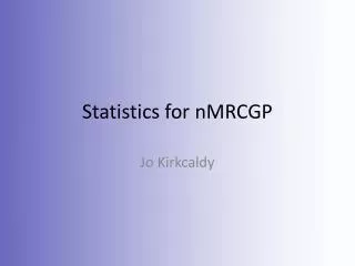 statistics for nmrcgp